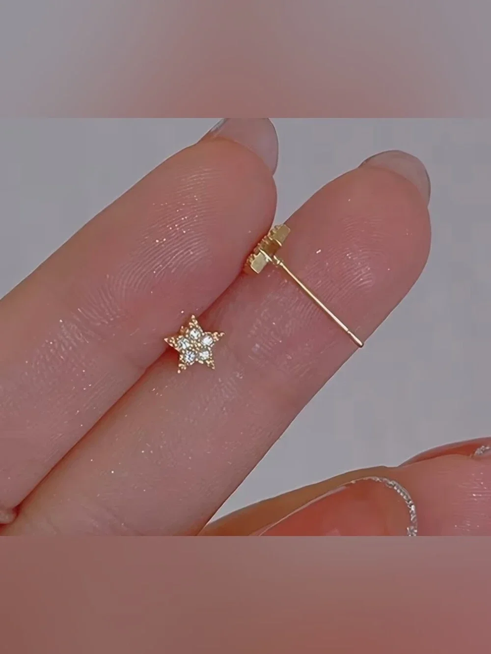 $8 Each Or Bundle 5/$20 Delicate Gold Star CZ Stud Earrings
